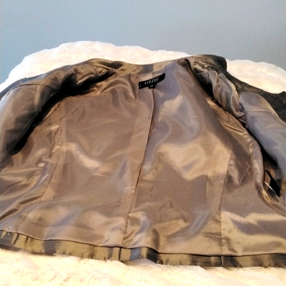 Kasper Dressy Taupe Skirt Set/Suit, size 12P - Picture 11 of 15